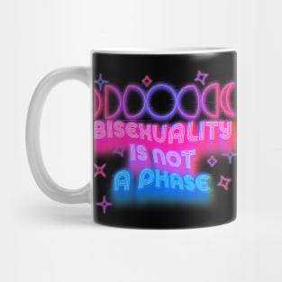 Bisexuality is not a phase - futuristic design Mug